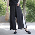 women's summer double-layer wide-leg loose casual pants