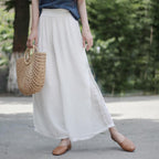 women's summer double-layer wide-leg loose casual pants