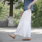 women's summer double-layer wide-leg loose casual pants