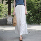 women's summer double-layer wide-leg loose casual pants