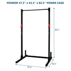MINOCOOL High Pull-Up Horizontal Bar With Barbell Rack Fitness Rack Black