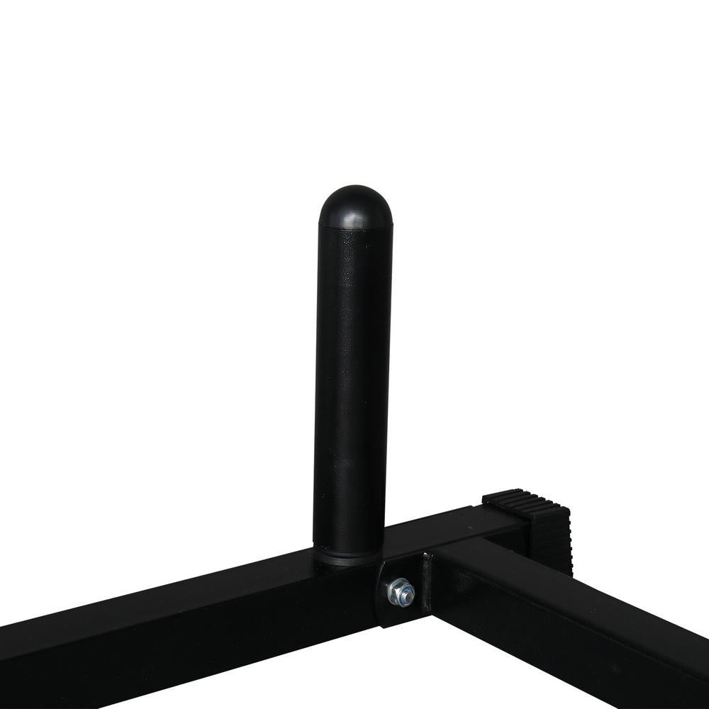 MINOCOOL High Pull-Up Horizontal Bar With Barbell Rack Fitness Rack Black