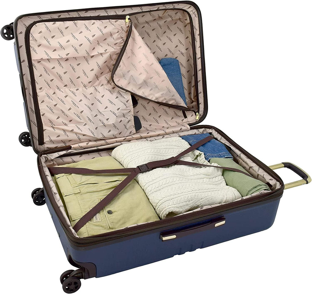 Brentwood II 20" Expandable HARDSIDE Spinner Carry-ON, Blue, Inch
