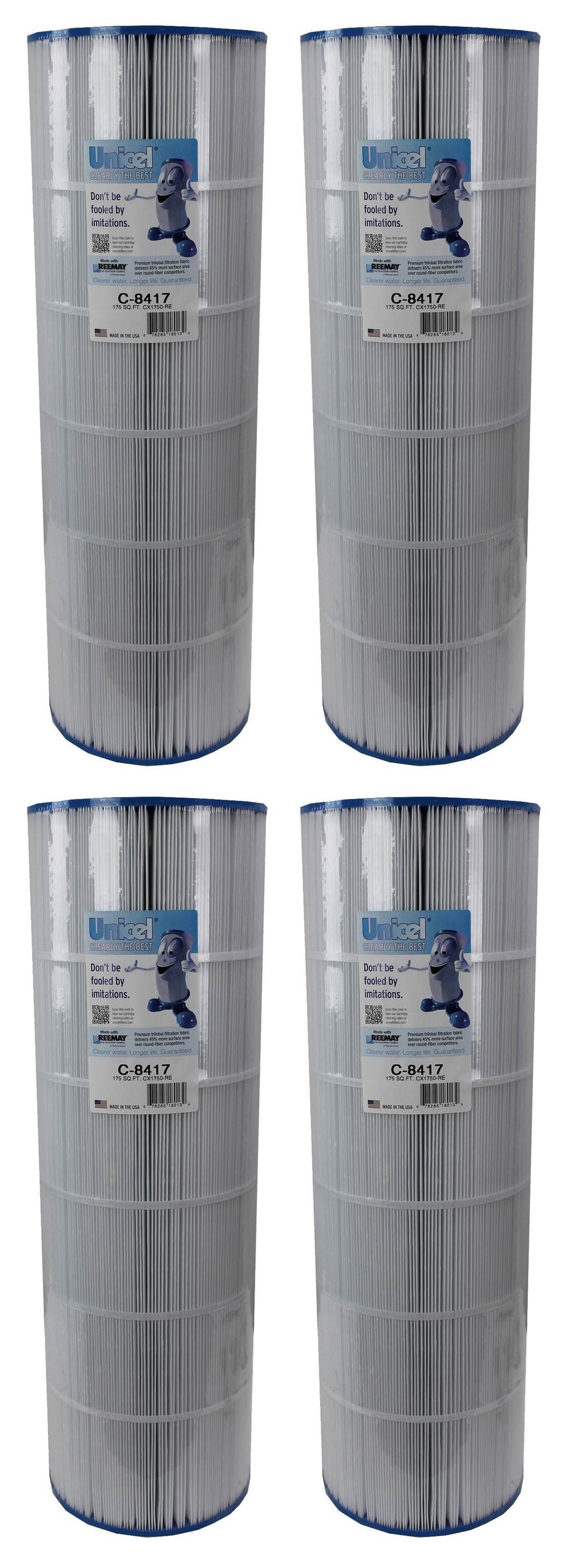 4) new unicel c-8417 hayward replacement swimming pool filter cartridges pxc-150