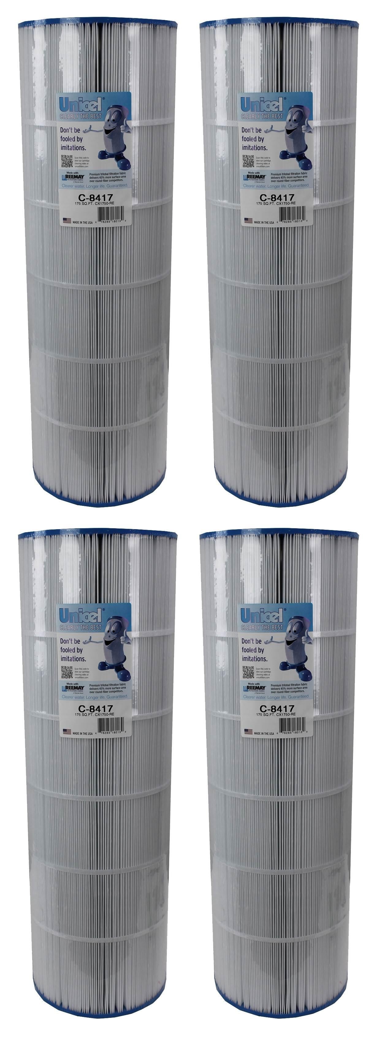 4) new unicel c-8417 hayward replacement swimming pool filter cartridges pxc-150