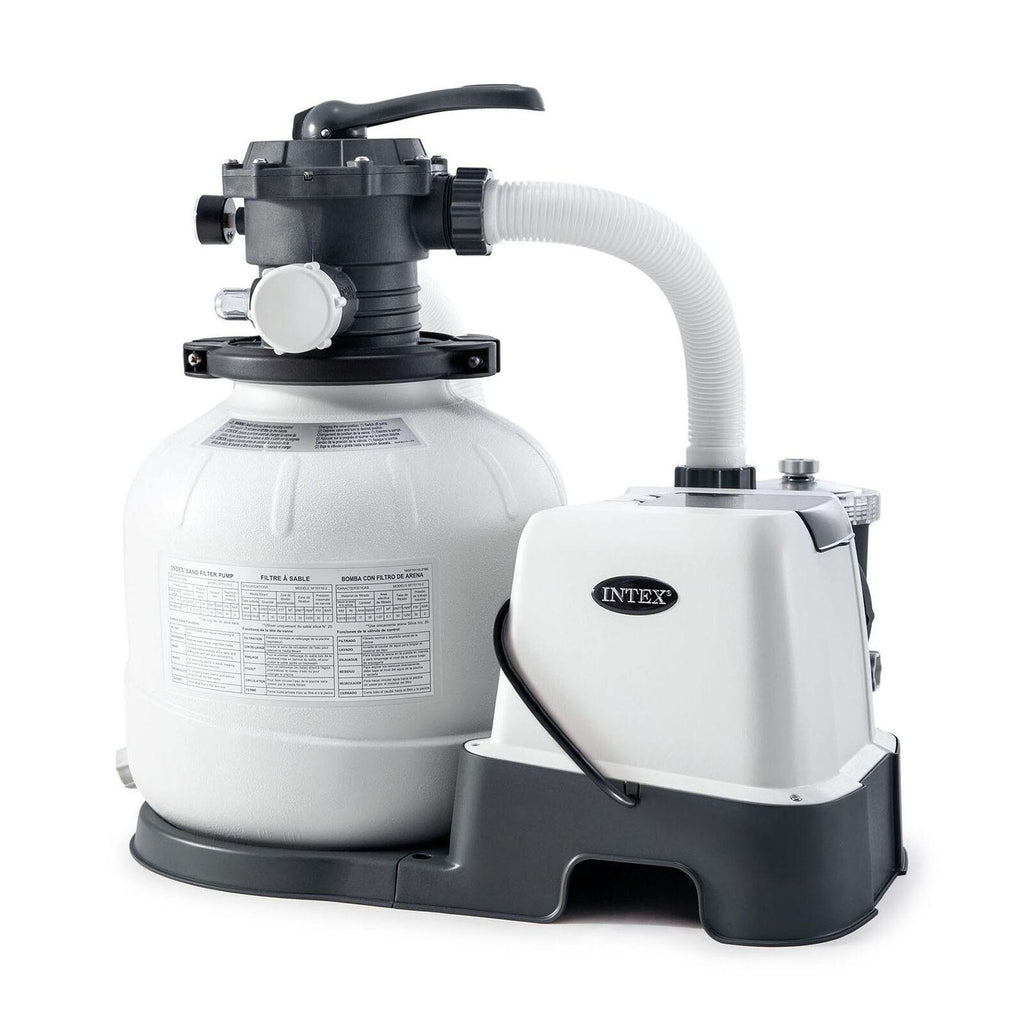 intex 26675eg 14 inch krystal clear pool saltwater system and sand filter pump