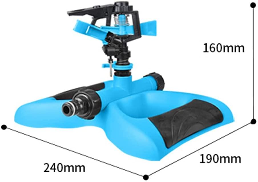 XIN XIN Garden Hose Sprinkler Automatic 360 ° Rotating Lawn Waterer Lawn Sprinkler Watering Sprayer Adjustable Range/Splash/Angle/Position (Blue)