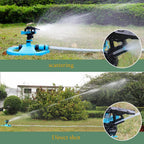 XIN XIN Garden Hose Sprinkler Automatic 360 ° Rotating Lawn Waterer Lawn Sprinkler Watering Sprayer Adjustable Range/Splash/Angle/Position (Blue)