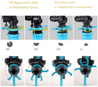 XIN XIN Garden Hose Sprinkler Automatic 360 ° Rotating Lawn Waterer Lawn Sprinkler Watering Sprayer Adjustable Range/Splash/Angle/Position (Blue)