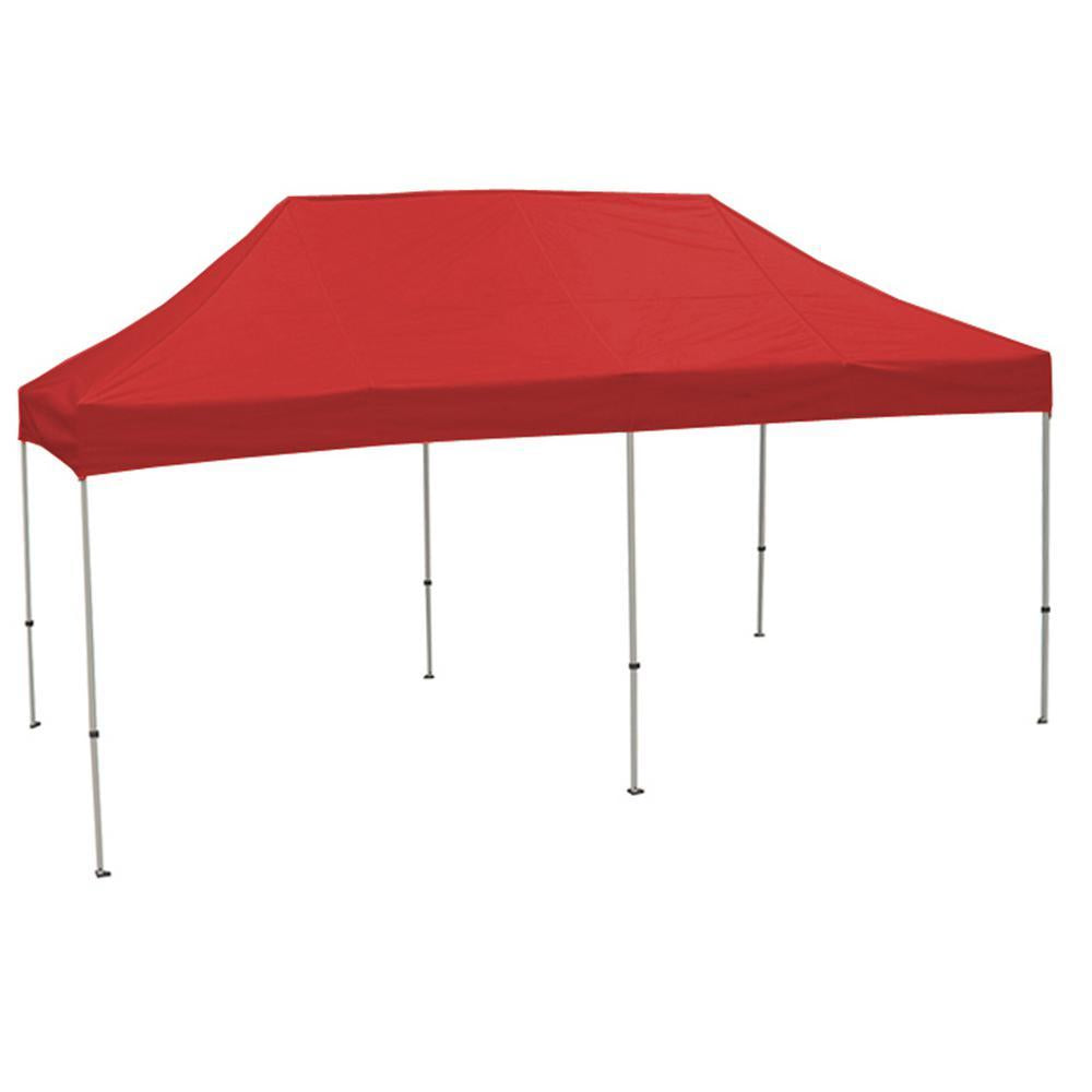 Festival 10 ft. x 20 ft. Instant Pop Up Tent with Red Cover