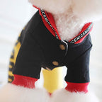 FXQIN Dog Four Leg Coat, Winter Puppy Jacket for Small Dogs Warm Coat Sweater Four Legs Pet Clothes for Dog Cat, Winter Thick Soft Cotton-Padded Doggie Vest, Black
