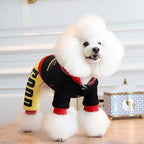 FXQIN Dog Four Leg Coat, Winter Puppy Jacket for Small Dogs Warm Coat Sweater Four Legs Pet Clothes for Dog Cat, Winter Thick Soft Cotton-Padded Doggie Vest, Black