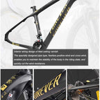 Mountain Bike Moutain Bicycle Moutain Bike 27" Mountain Bicycles 27 Speeds Women/ Men MTB Bike Lightweight Carbon Fibre Frame Disc Brake Front Suspension Mens Mountain Bike Non-Slip Bike Men's Bike