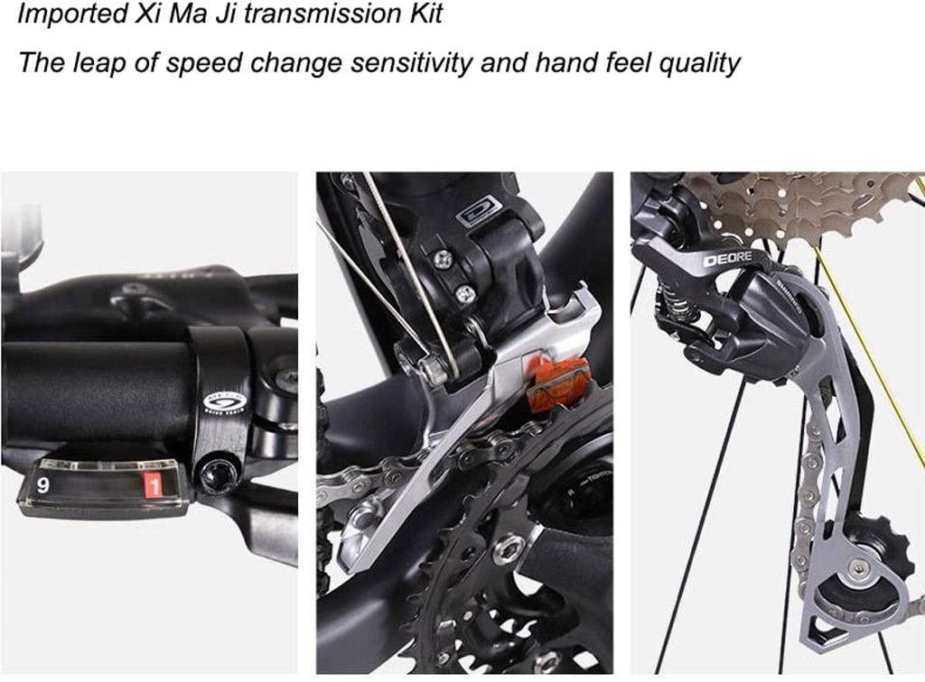 Mountain Bike Moutain Bicycle Moutain Bike 27" Mountain Bicycles 27 Speeds Women/ Men MTB Bike Lightweight Carbon Fibre Frame Disc Brake Front Suspension Mens Mountain Bike Non-Slip Bike Men's Bike