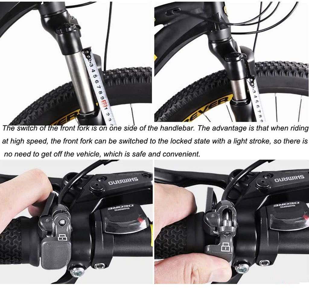 Mountain Bike Moutain Bicycle Moutain Bike 27" Mountain Bicycles 27 Speeds Women/ Men MTB Bike Lightweight Carbon Fibre Frame Disc Brake Front Suspension Mens Mountain Bike Non-Slip Bike Men's Bike