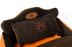 PLS Birdsong Doggy Bed with Blanket, Bolster Dog Bed, Completely Washable