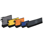55569 Stand-Up Zipper Bag Tool Pouch with Carabiners, Reinforced Gusseted Bottoms, Water Resistant 1680d, Multi-Size 5-Pack