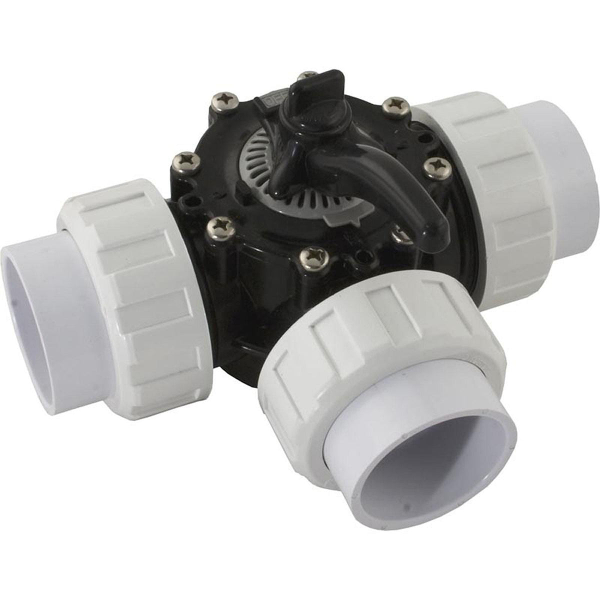 Custom Molded Products Diverter Valve, CMP Hydroseal, 2"Union, 3 Port