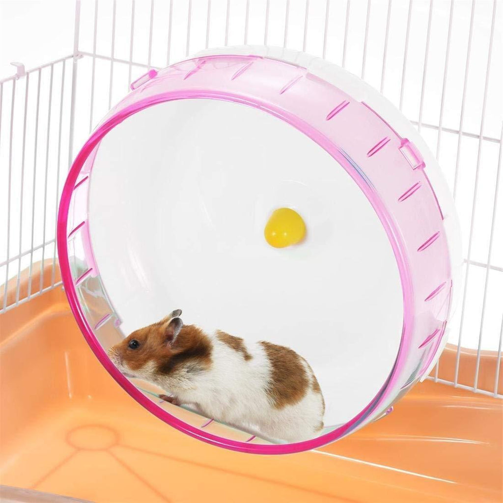 Pet Supplies with A Strong Steel Shaft and PP Material for A Wide Ranof Applications 8.3-inch Hamster Mouse Gerbil Mouse Movement Wheel Silent Rotator PP Running Disk Small Animal Pet