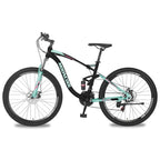 Adult Mountain Bikes 26/27.5 inch Mountain Bicycle, Disc Brakes Suspension Front Fork, 21 Speed Steel Frame Mountain Bike for Adults Mens Womens