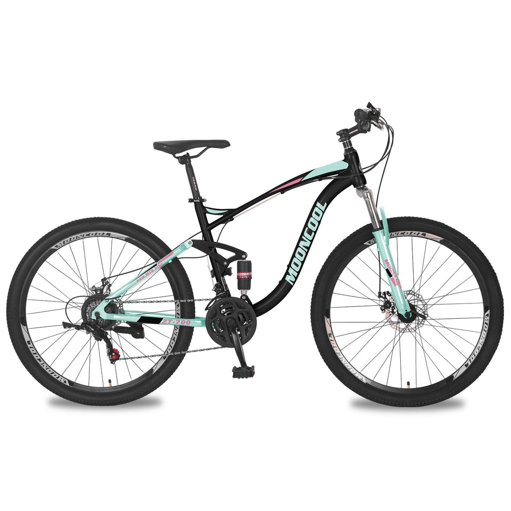 Adult Mountain Bikes 26/27.5 inch Mountain Bicycle, Disc Brakes Suspension Front Fork, 21 Speed Steel Frame Mountain Bike for Adults Mens Womens