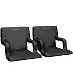 Stadium Seat Chair with Padded Back Support (2-Pack)