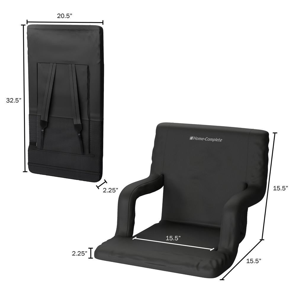 Stadium Seat Chair with Padded Back Support (2-Pack)