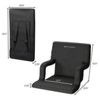 Stadium Seat Chair with Padded Back Support (2-Pack)