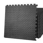 ZENSTYLE 24pcs Puzzle Exercise Mat with EVA Foam InterlocTiles For Exercise Gym, Black