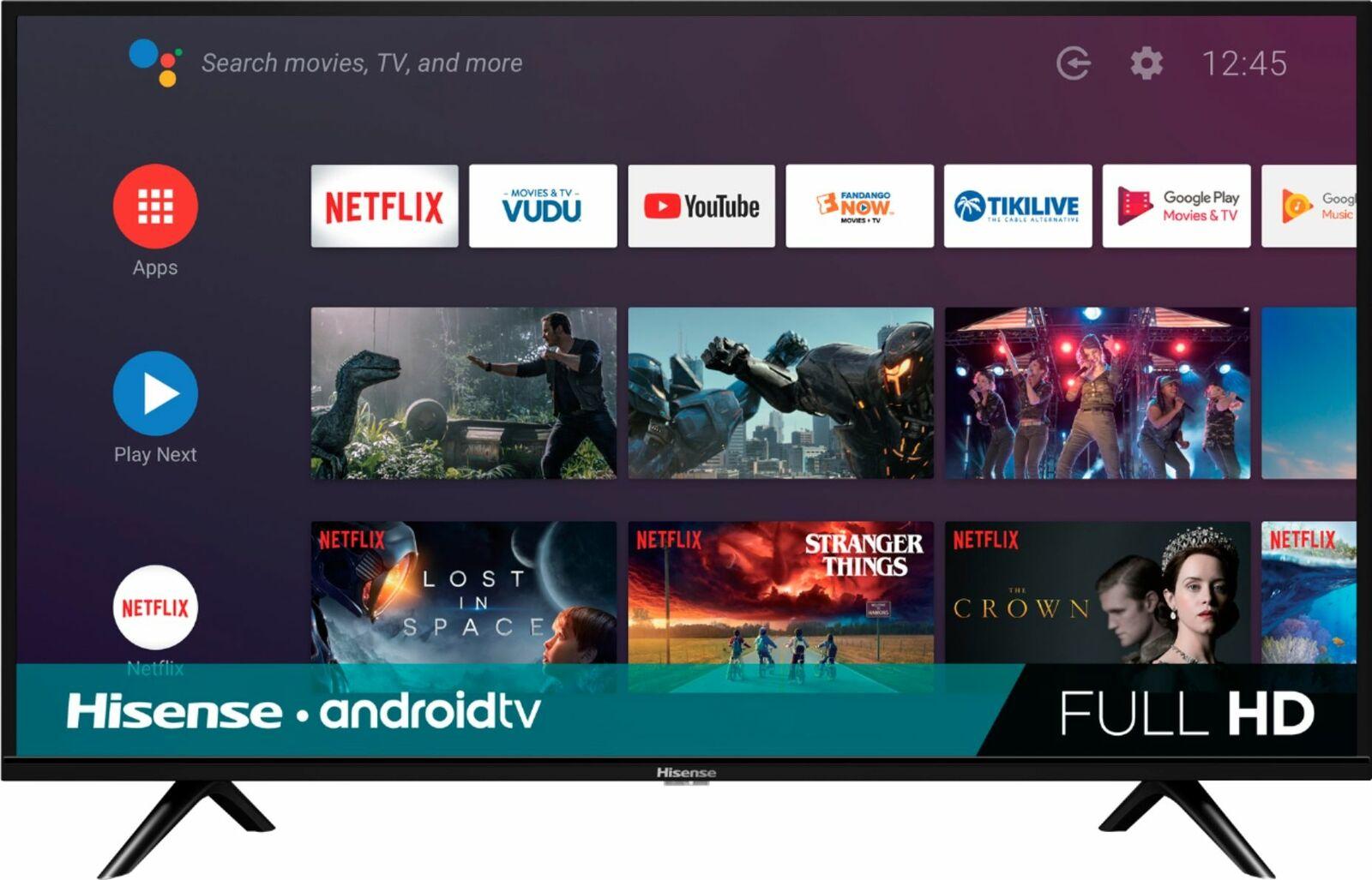 hisense - 40" class h55 series led full hd smart android tv