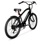 Hyper Bicycles E-Ride Electric Pedal Assist Men's Cruiser Bike, 26" Wheels, Black