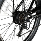 Hyper Bicycles E-Ride Electric Pedal Assist Men's Cruiser Bike, 26" Wheels, Black