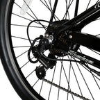 Hyper Bicycles E-Ride Electric Pedal Assist Men's Cruiser Bike, 26" Wheels, Black