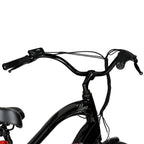 Hyper Bicycles E-Ride Electric Pedal Assist Men's Cruiser Bike, 26" Wheels, Black