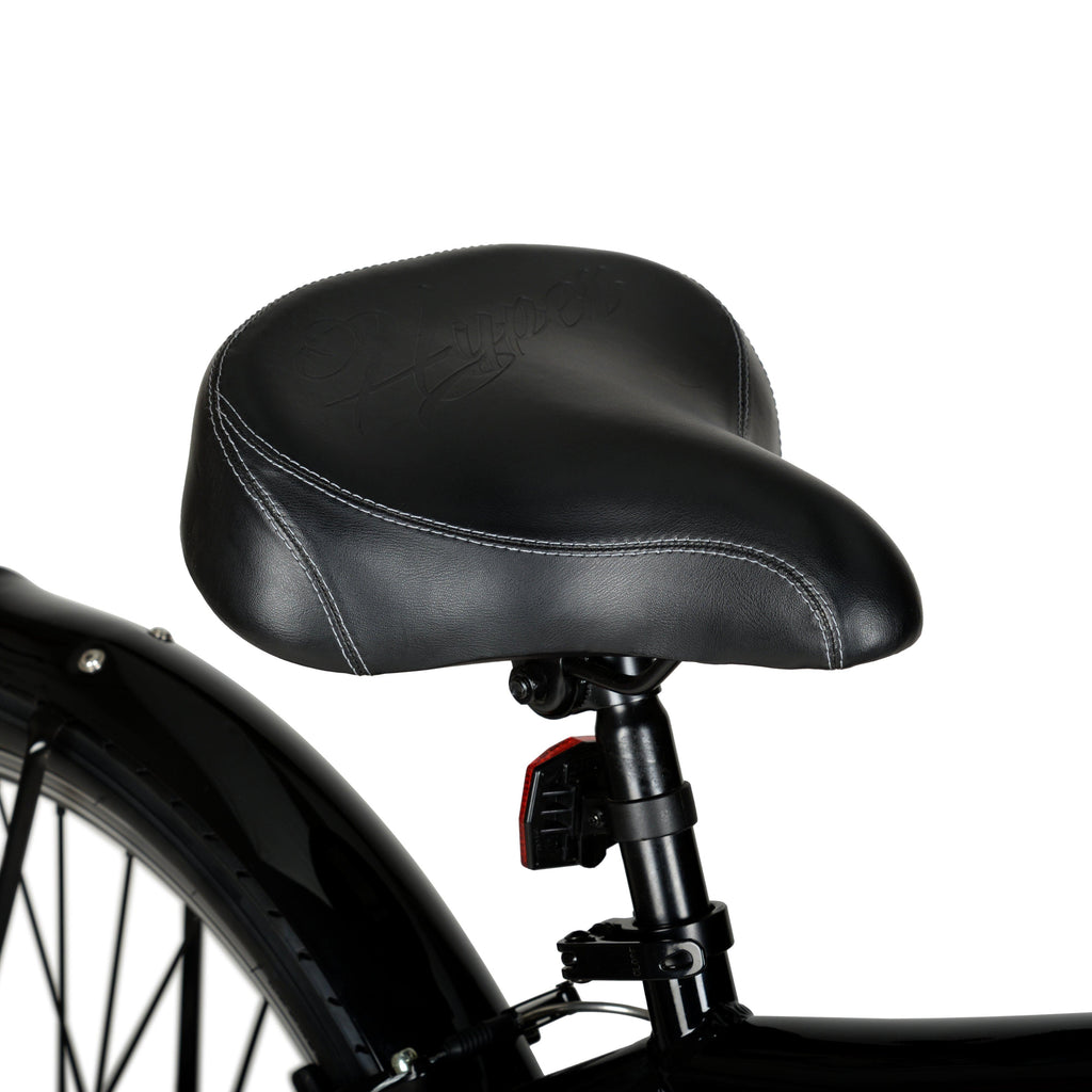 Hyper Bicycles E-Ride Electric Pedal Assist Men's Cruiser Bike, 26" Wheels, Black