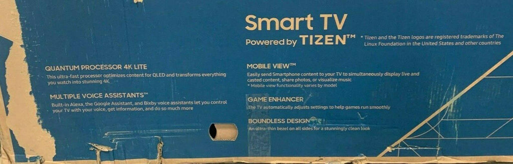 samsung q60t 82" 4k qled smart tv - black