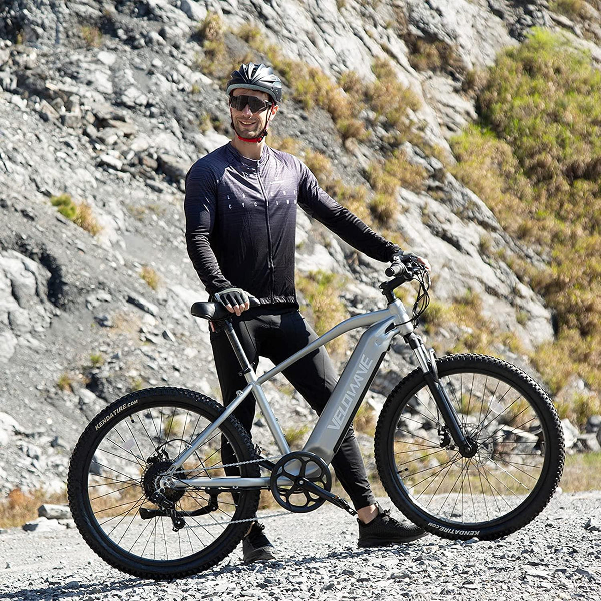 VELOWAVE Electric Bike Adults 500W 27.5'' Ebike 25MPH Mountain E-Bike 48V 13Ah Lithium-Ion Battery Removable  7-Speed UL Certified