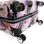 Women's Luggage Marie 29" Hardside Check in Spinner, Black Floral Print, One Size