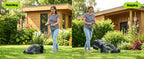 40V 17 Inch Brushless Electric Lawn Mower, Adjustable Cutting Heights Cordless Lawn Mower, 2-in-1 Bagging Mulching Lawn Care Tool, Powered by 2 Rechargeable 4.0Ah Batteries with Charger,Green
