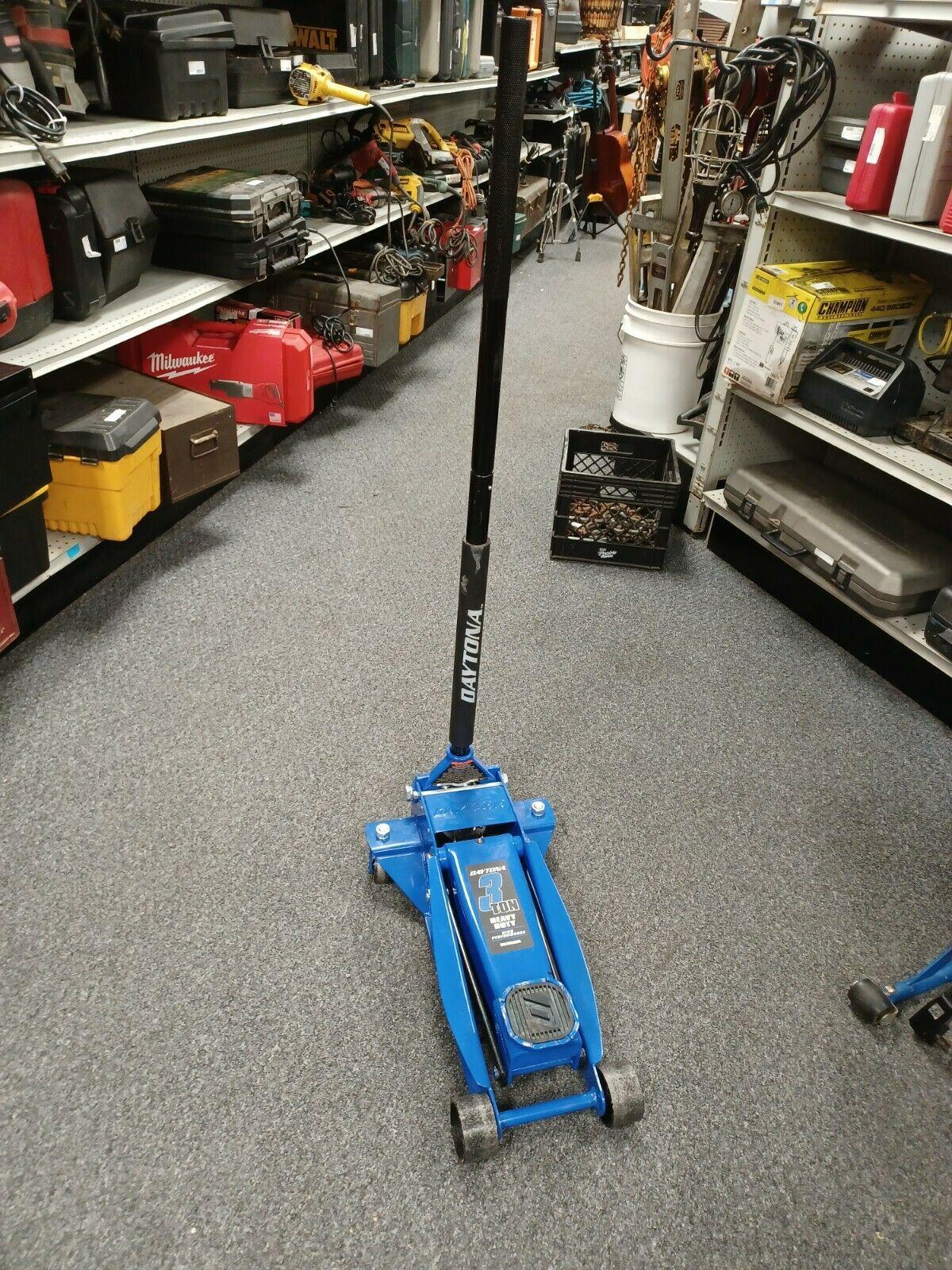 Daytona 3 Ton 6000 Lb Floor Jack - Racing Blue Model DS300SBL, a-x