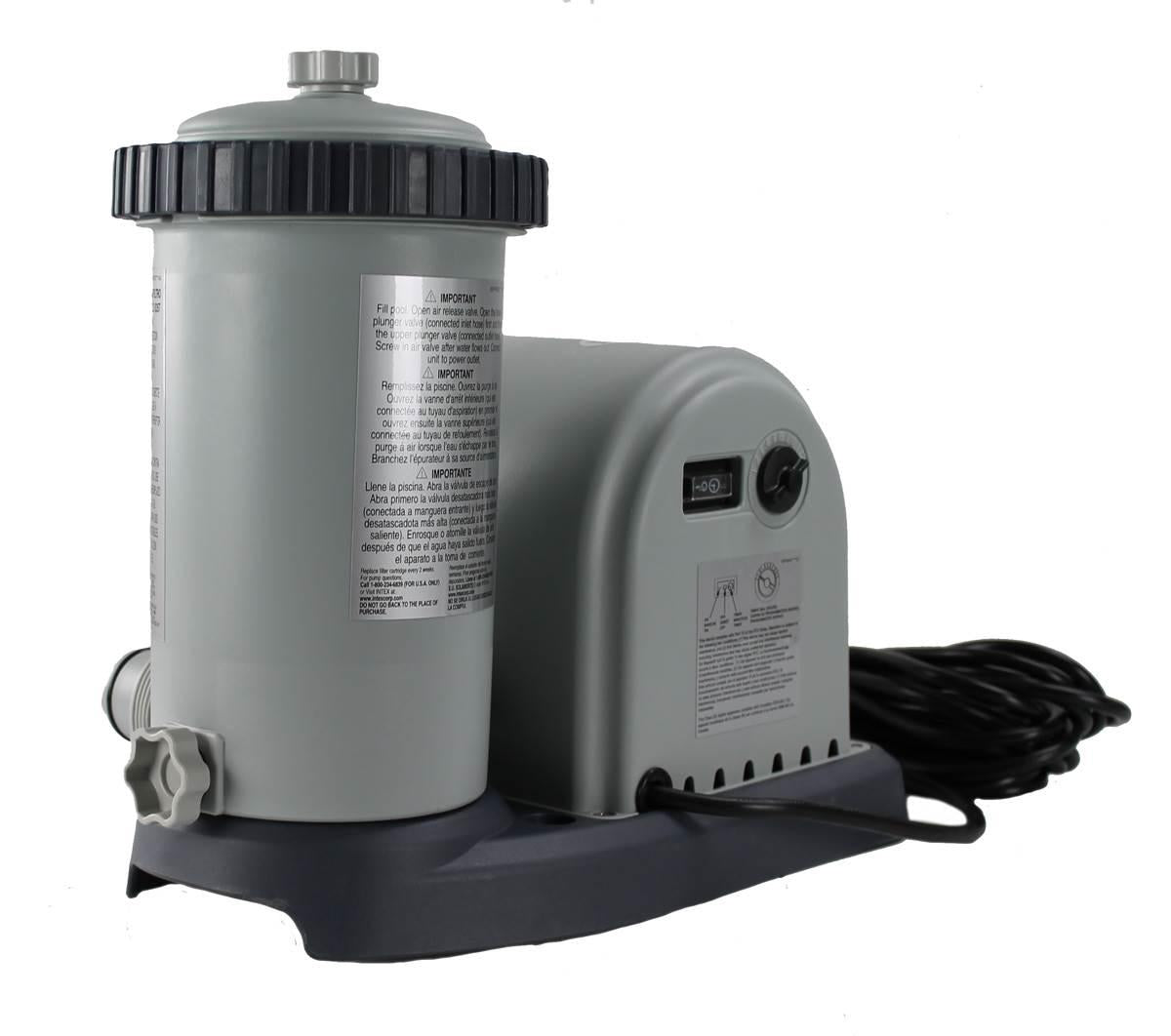 intex 1500 gph pool filter pump (2 pack) and 59" pool pump replacement hose