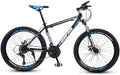 Mountain Bike 26 Inch, 21/24/27/30 Speed, Full Suspension Dual Disc Brake Mountain Bike, Mens Women Adult All Terrain Mountain Bike with Mudguard