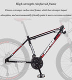 Mountain Bike 26 Inch, 21/24/27/30 Speed, Full Suspension Dual Disc Brake Mountain Bike, Mens Women Adult All Terrain Mountain Bike with Mudguard