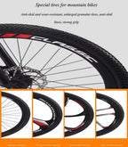 Mountain Bike 26 Inch, 21/24/27/30 Speed, Full Suspension Dual Disc Brake Mountain Bike, Mens Women Adult All Terrain Mountain Bike with Mudguard