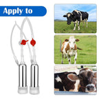 7/14l cow milking machine rechargeable use electric vacuum pulsation suction pump milker machine suitable for farms or daily family portable with brush milk lining (14l)