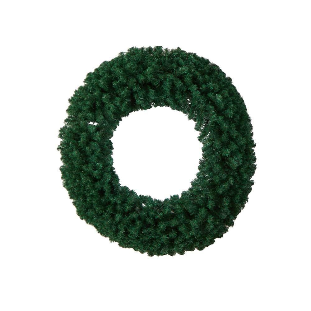 48 in. Prelit LED Artificial Christmas Wreath with 714 Bendable Branches and 200 Warm White LED Lights