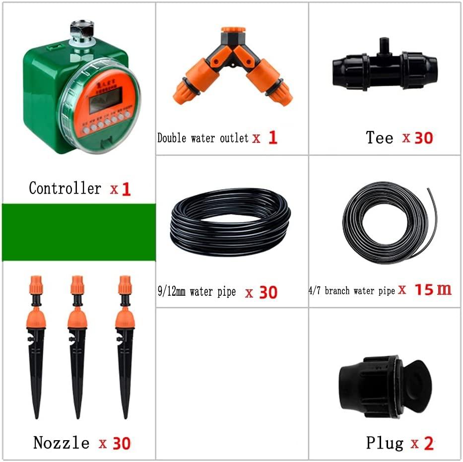 BBGS DIY Plant Watering Kit Automatic Irrigation System, Adjustable Nozzles Sprinkler, Mist Cooling Set for Garden Greenhouse Lawn Patio (Color : Style 2)