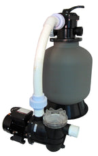 above-ground swimming pool sand filter system with 0.35 hp pump
