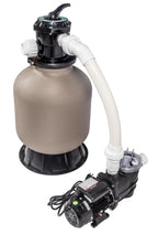above-ground swimming pool sand filter system with 0.35 hp pump
