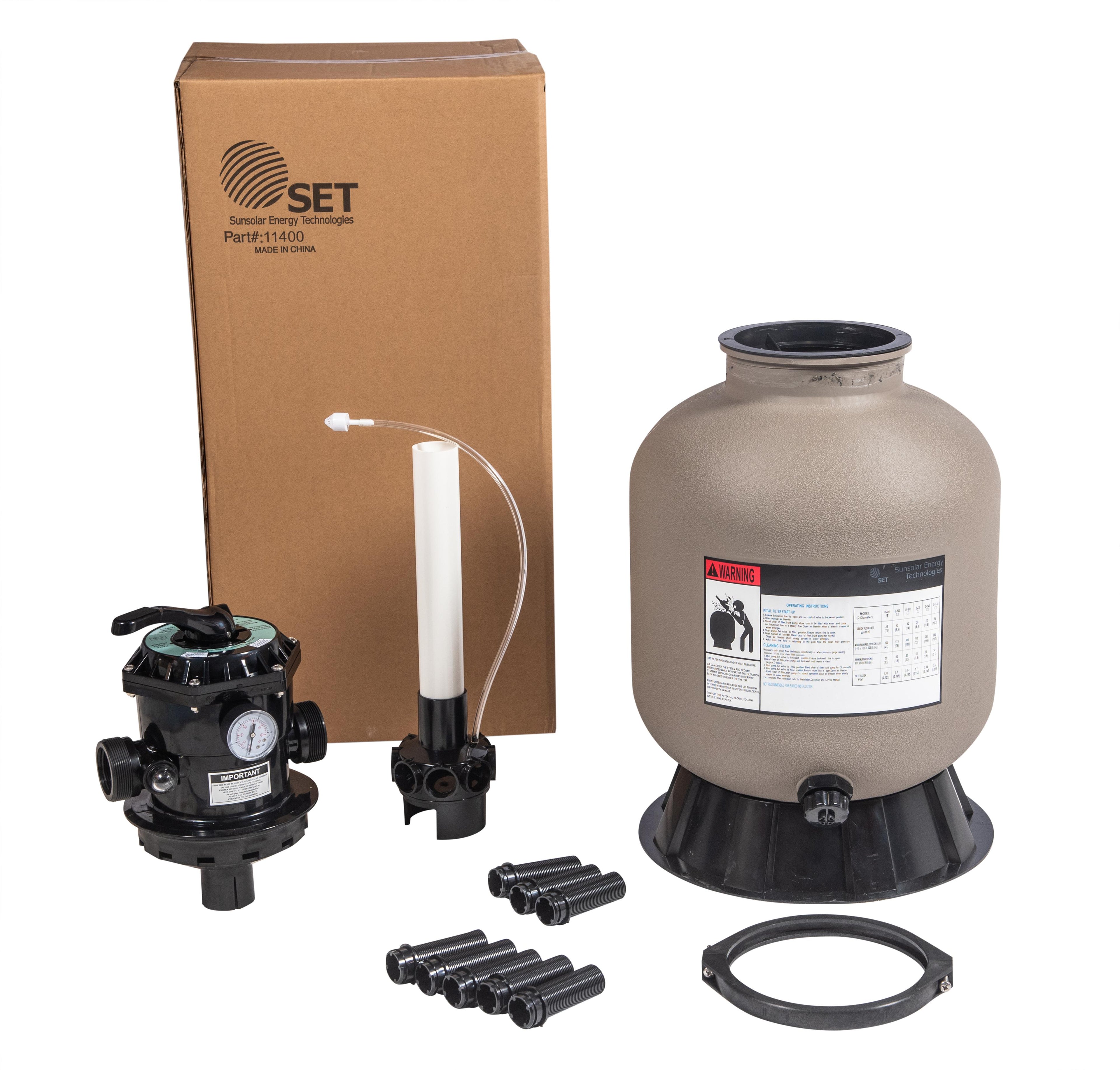 above-ground swimming pool sand filter system with 0.35 hp pump
